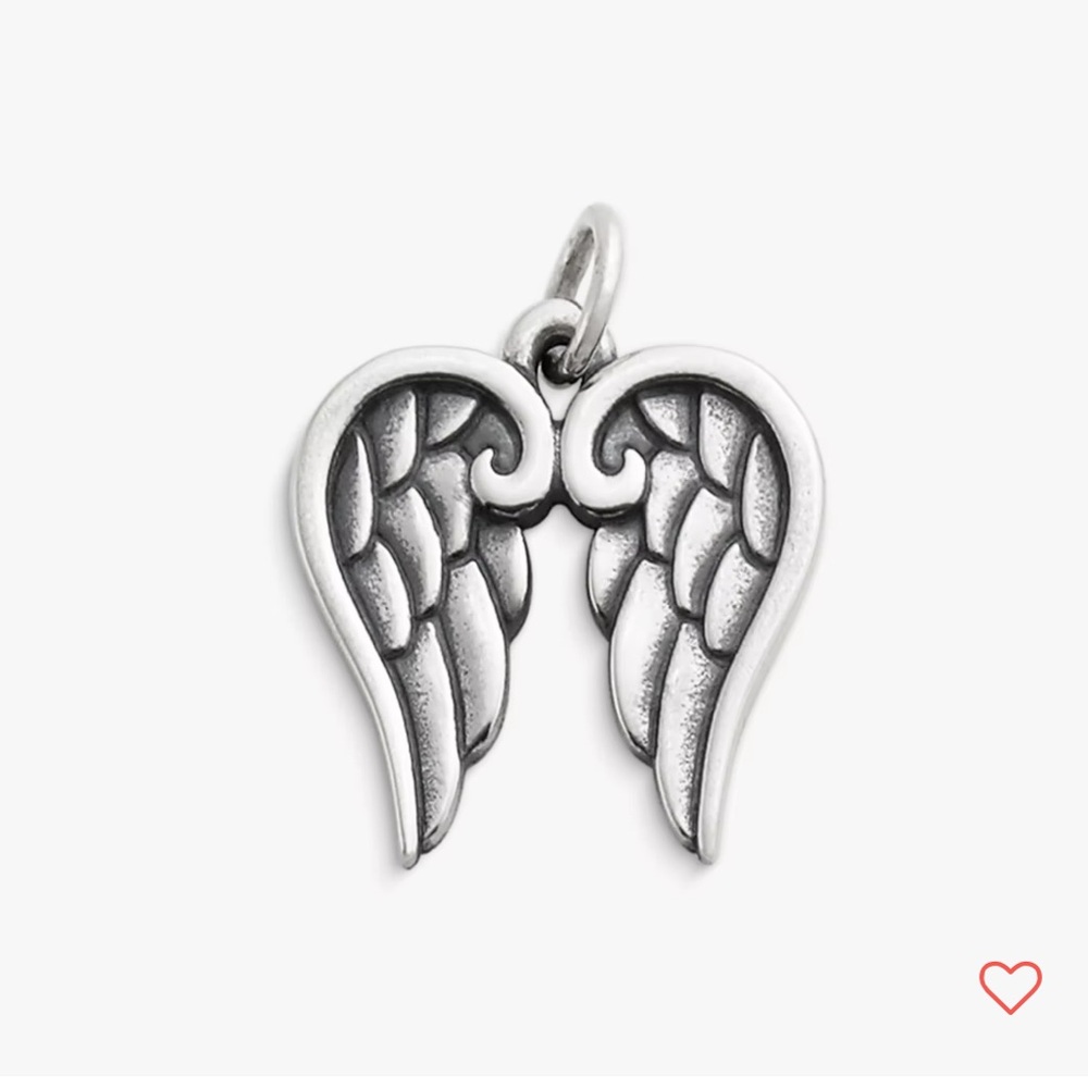 James Avery Silver Angel Wings Pendant